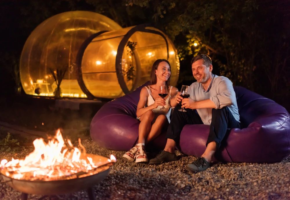 single tunnel bubble tent